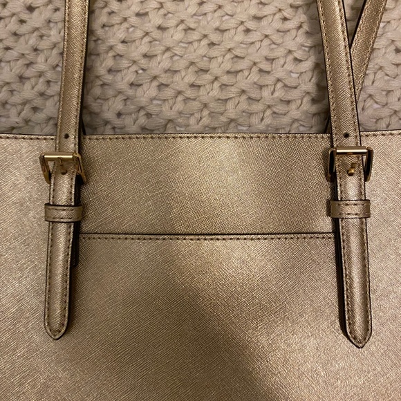 Michael Kors gold satchel large never used - Picture 7 of 7